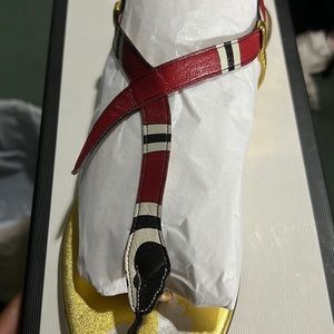 Gucci Snake Print Sandal
